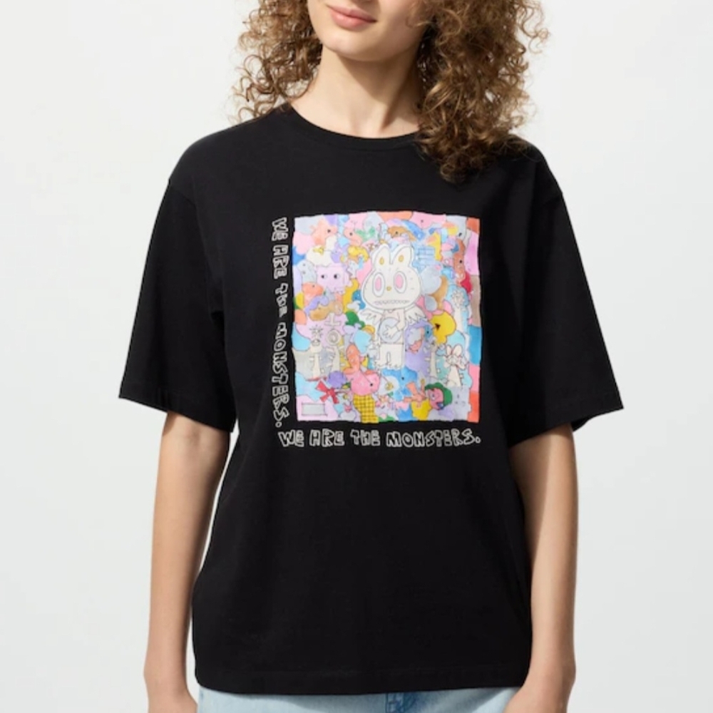 Brand New Popmart X Uniqlo Labubu  UT Graphic T-Shirt Women Size  L